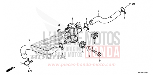 ELECTROVANNE INJECTION D'AIR CBR500RAK de 2019